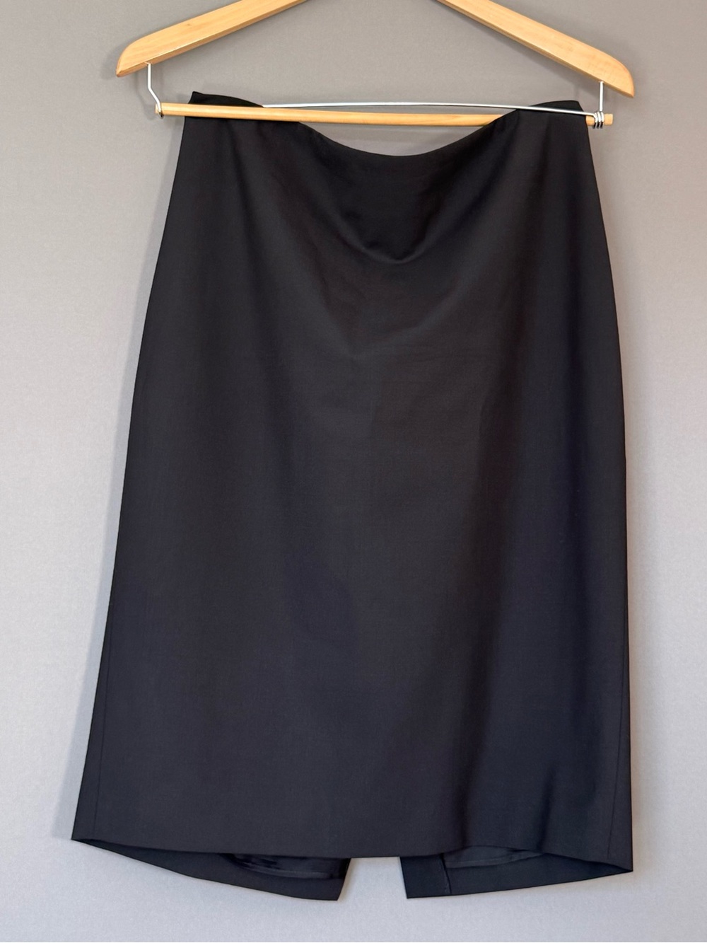 Theory Skinny Pencil Skirt Black Wool Blend Size 8 Workwear